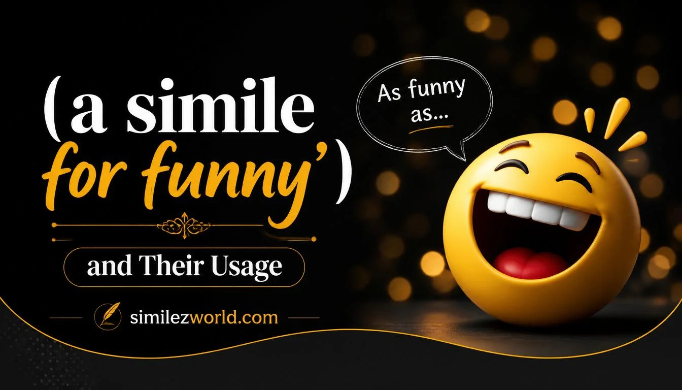a simile for funny