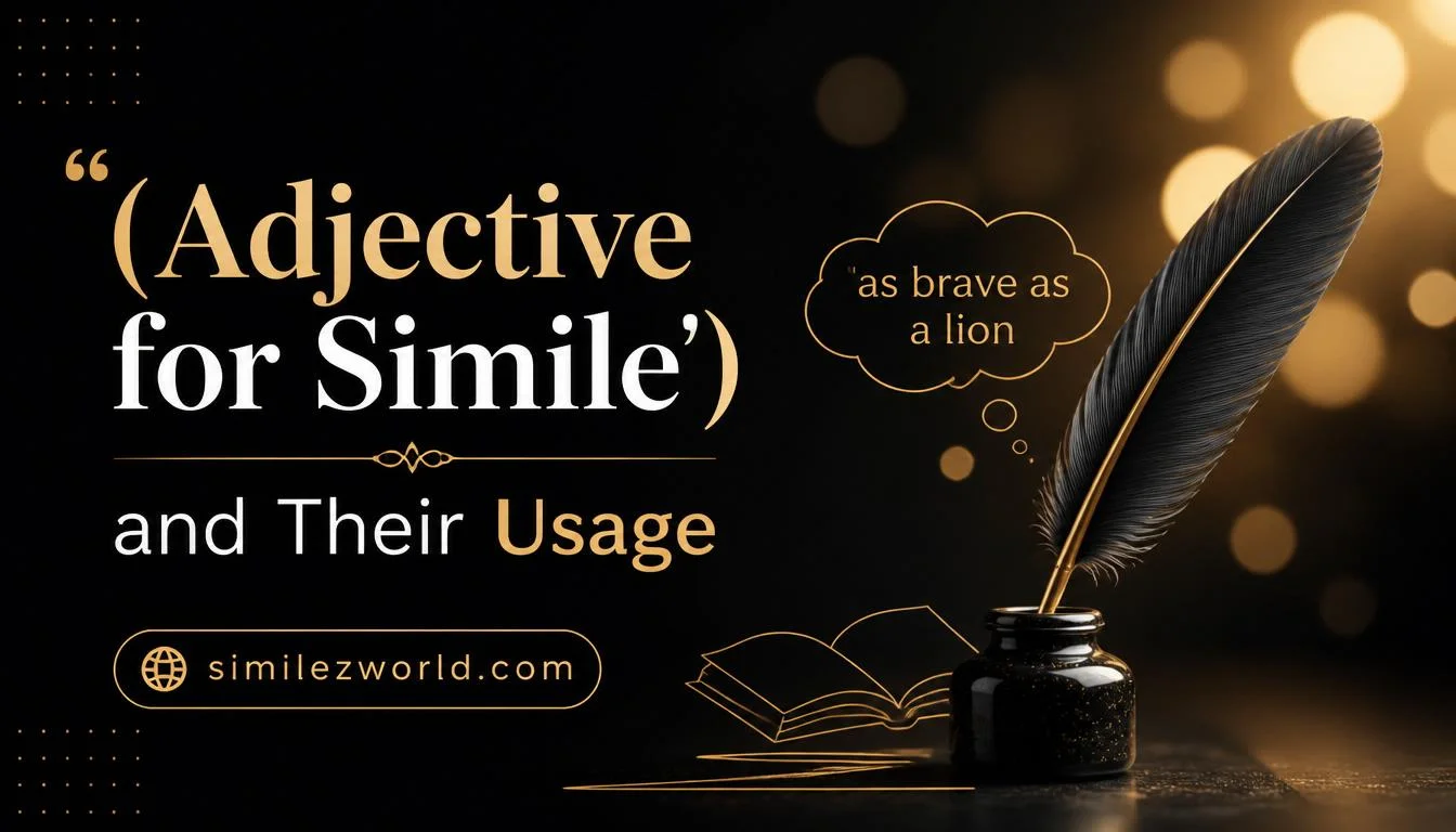 adjective for simile