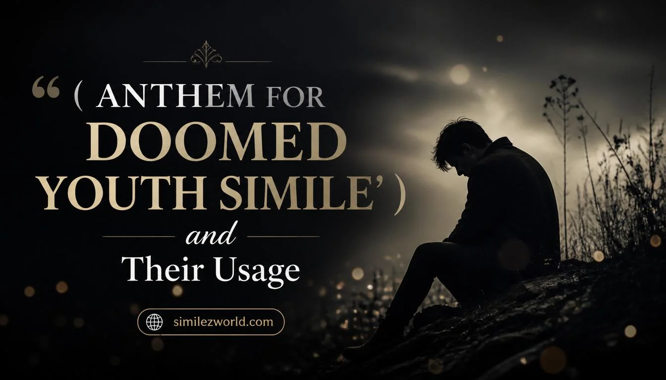 anthem for doomed youth simile