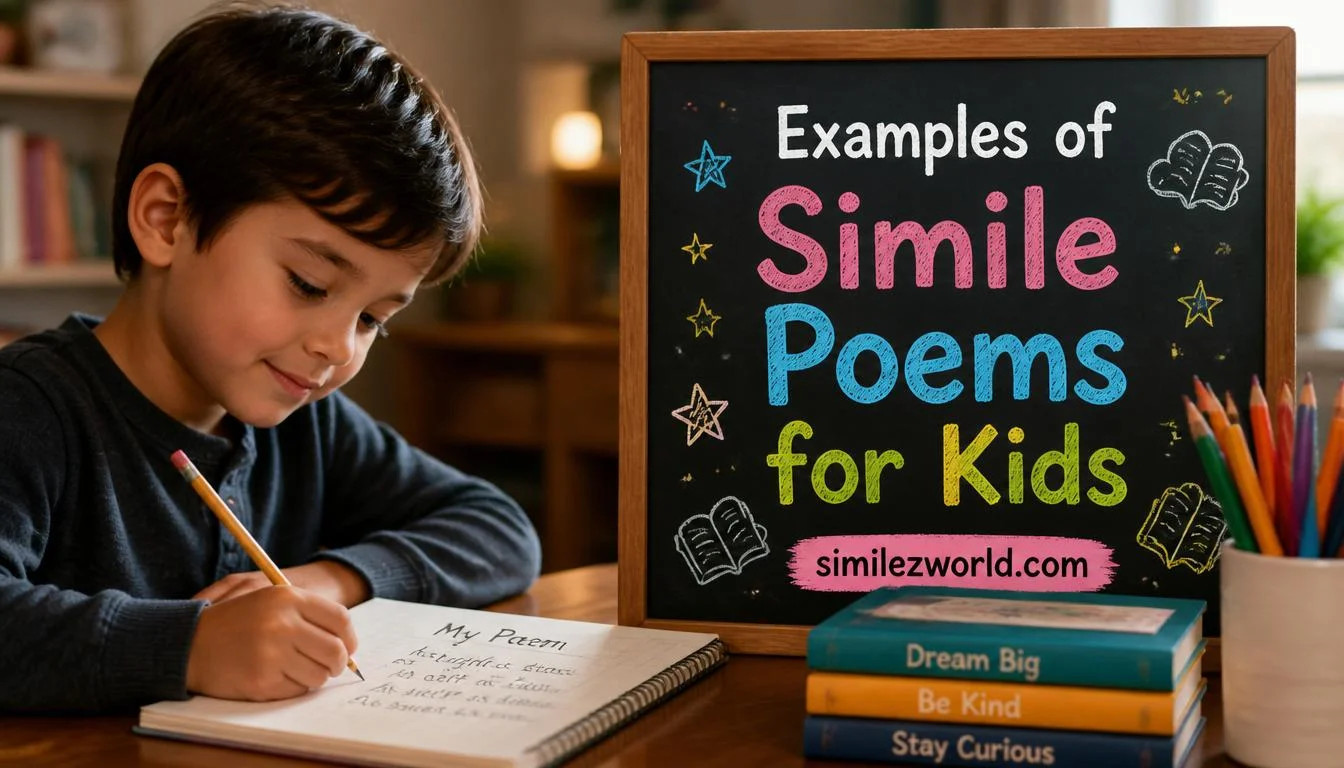 examples of simile poems for kids