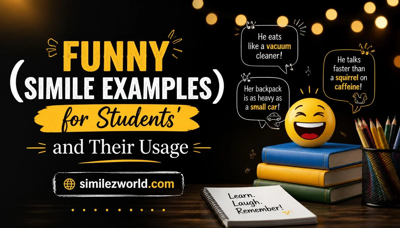 funny simile examples for students