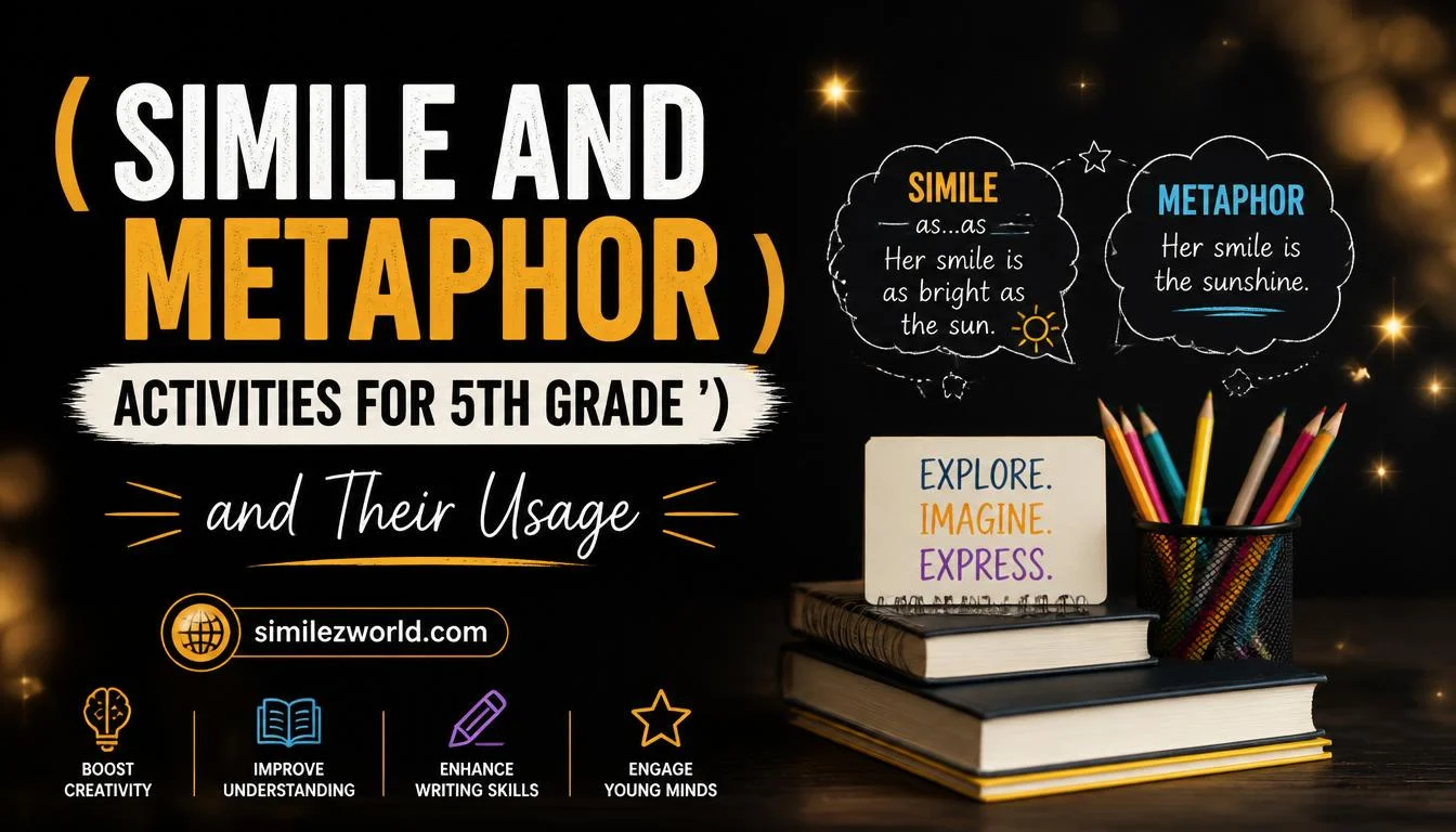 simile and metaphor activities for 5th grade