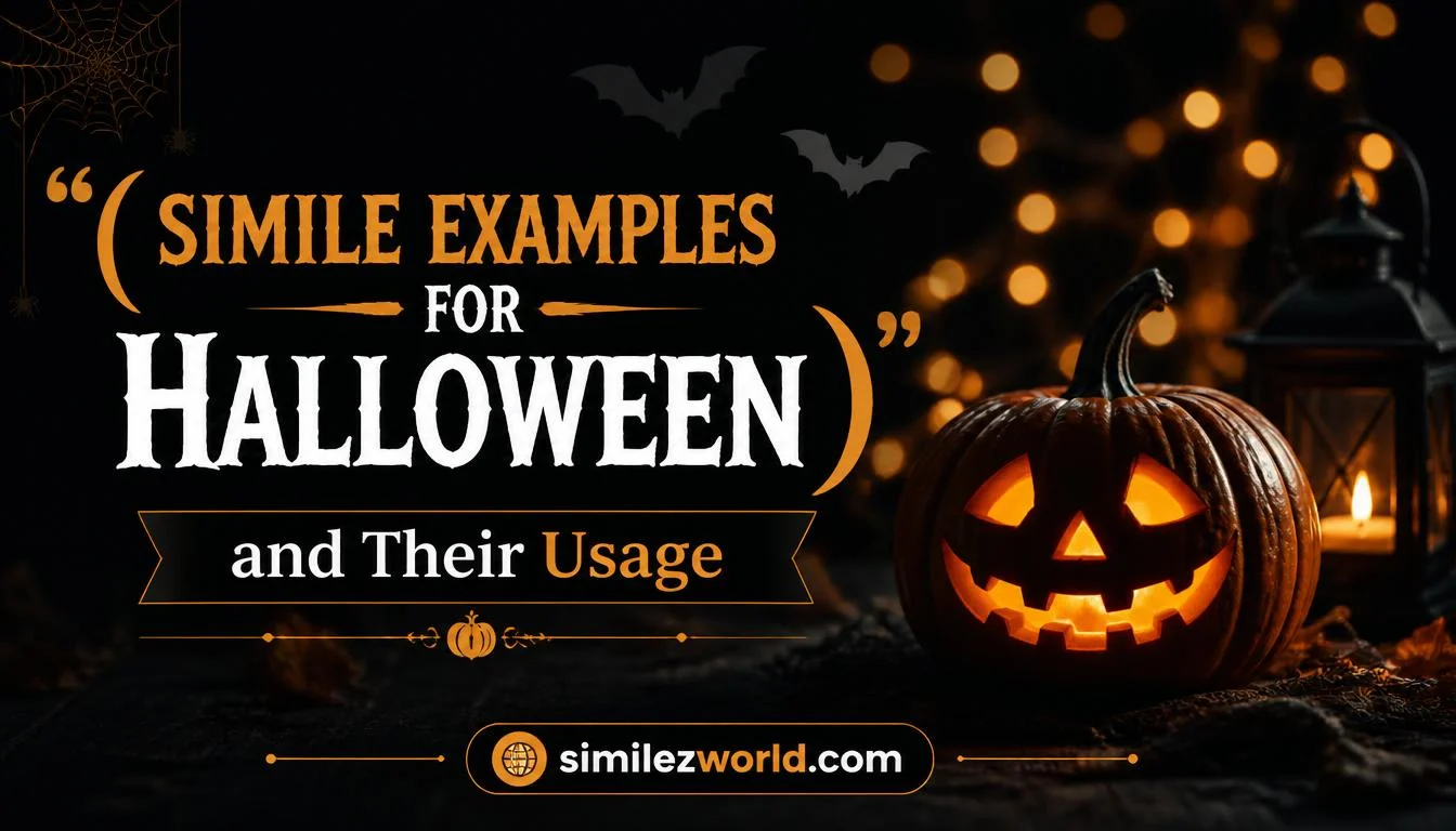 simile examples for halloween