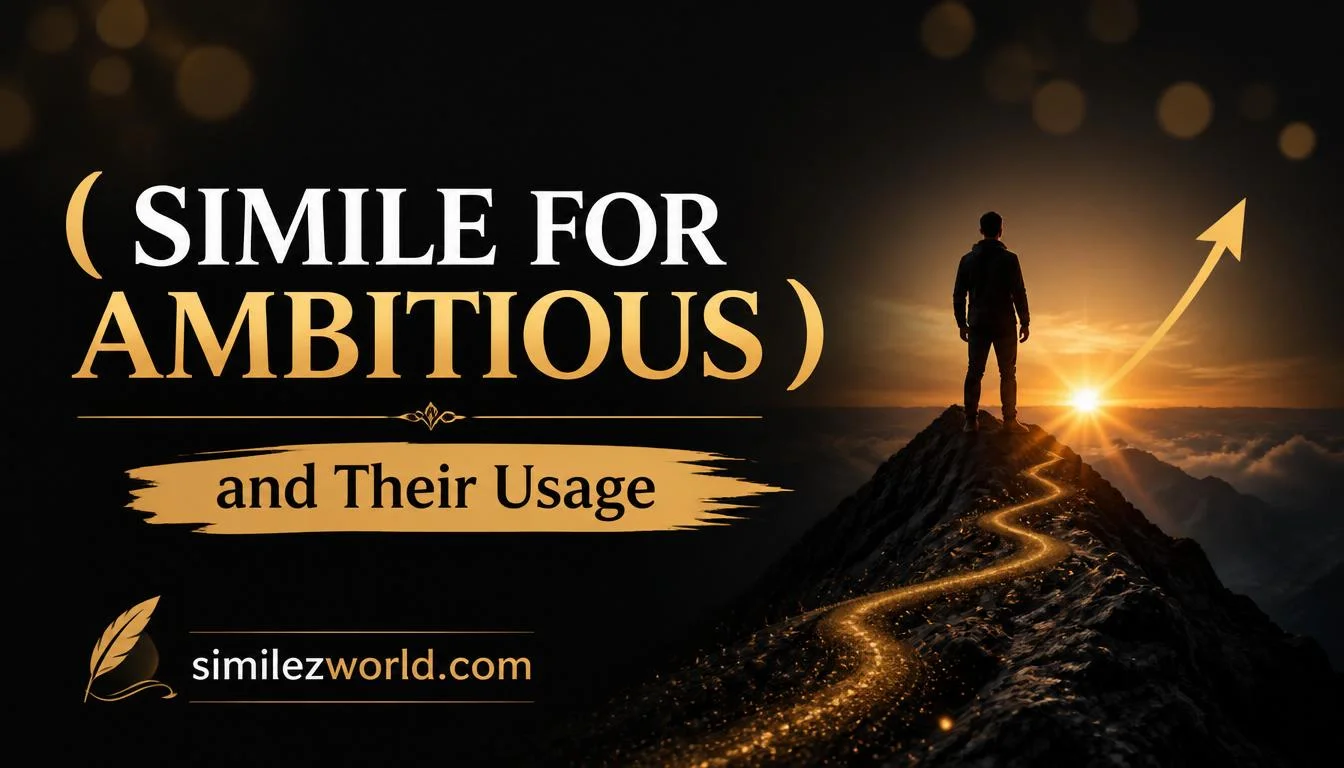 simile for ambitious