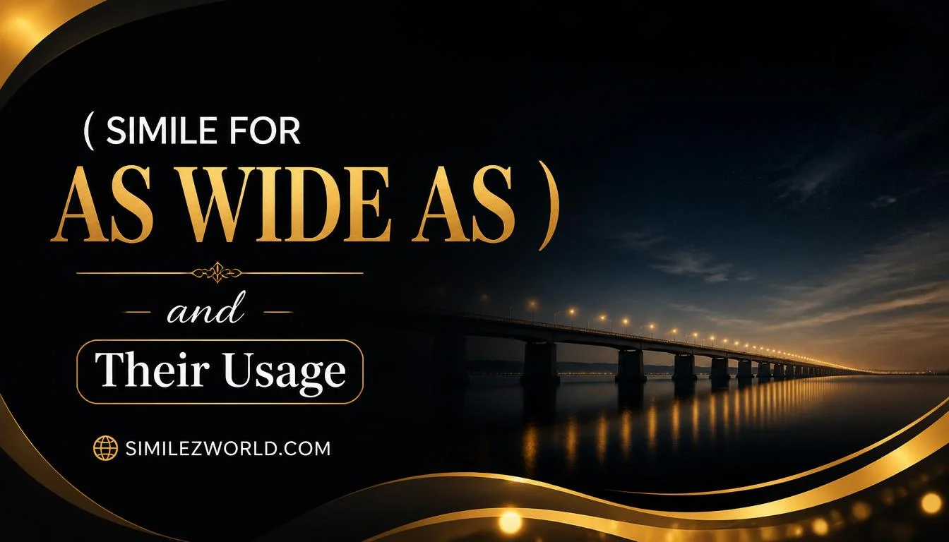 simile for as wide as