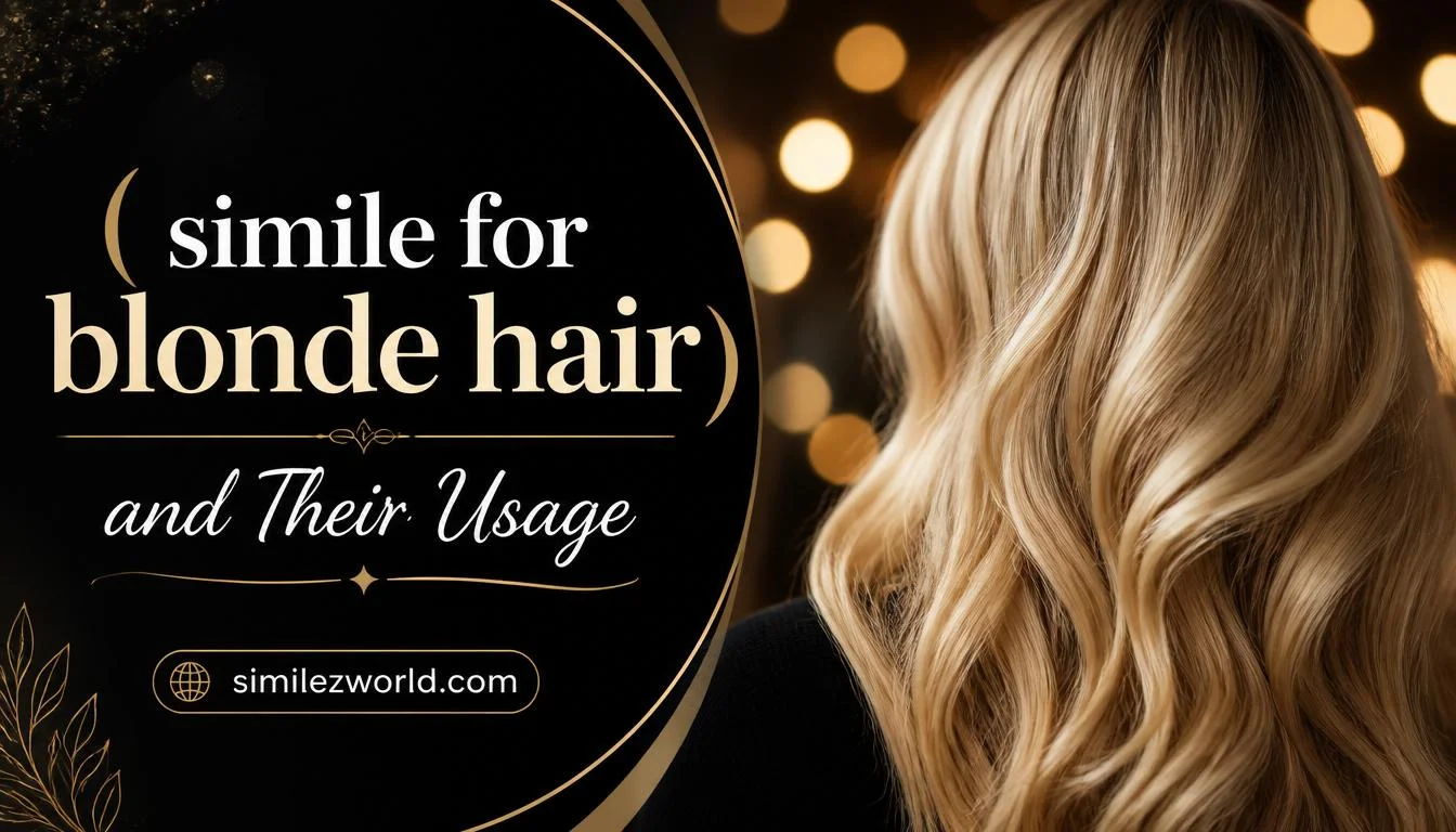 simile for blonde hair