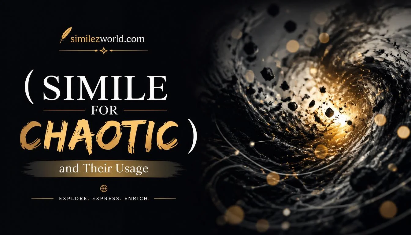 simile for chaotic