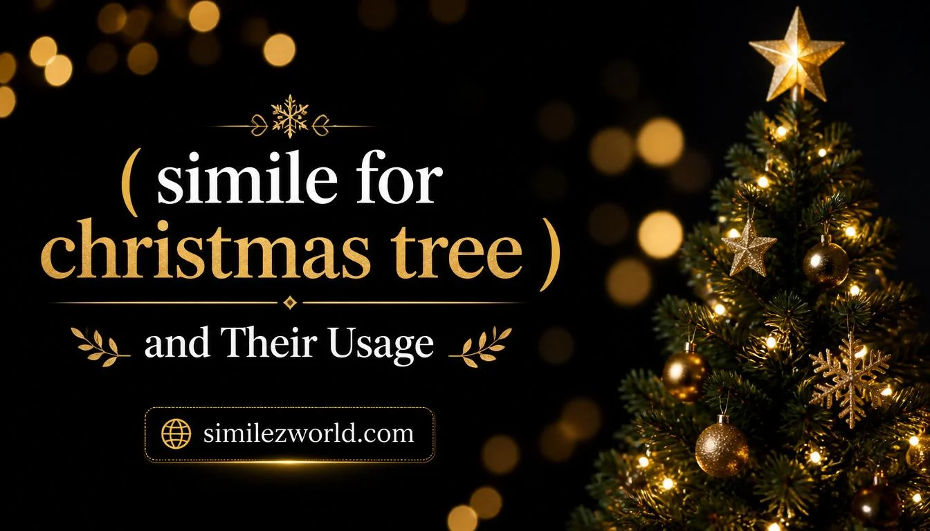 simile for christmas tree