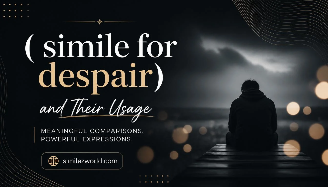 simile for despair