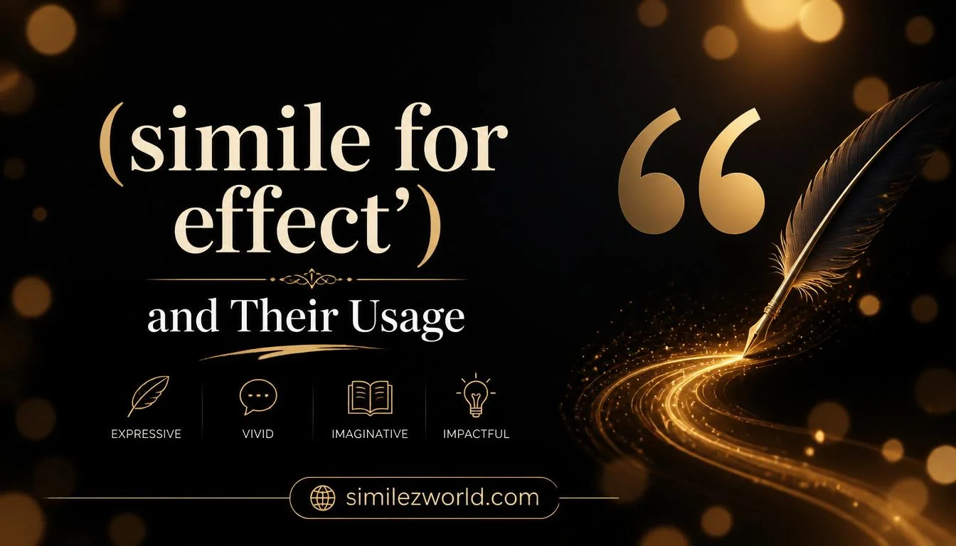 simile for effect