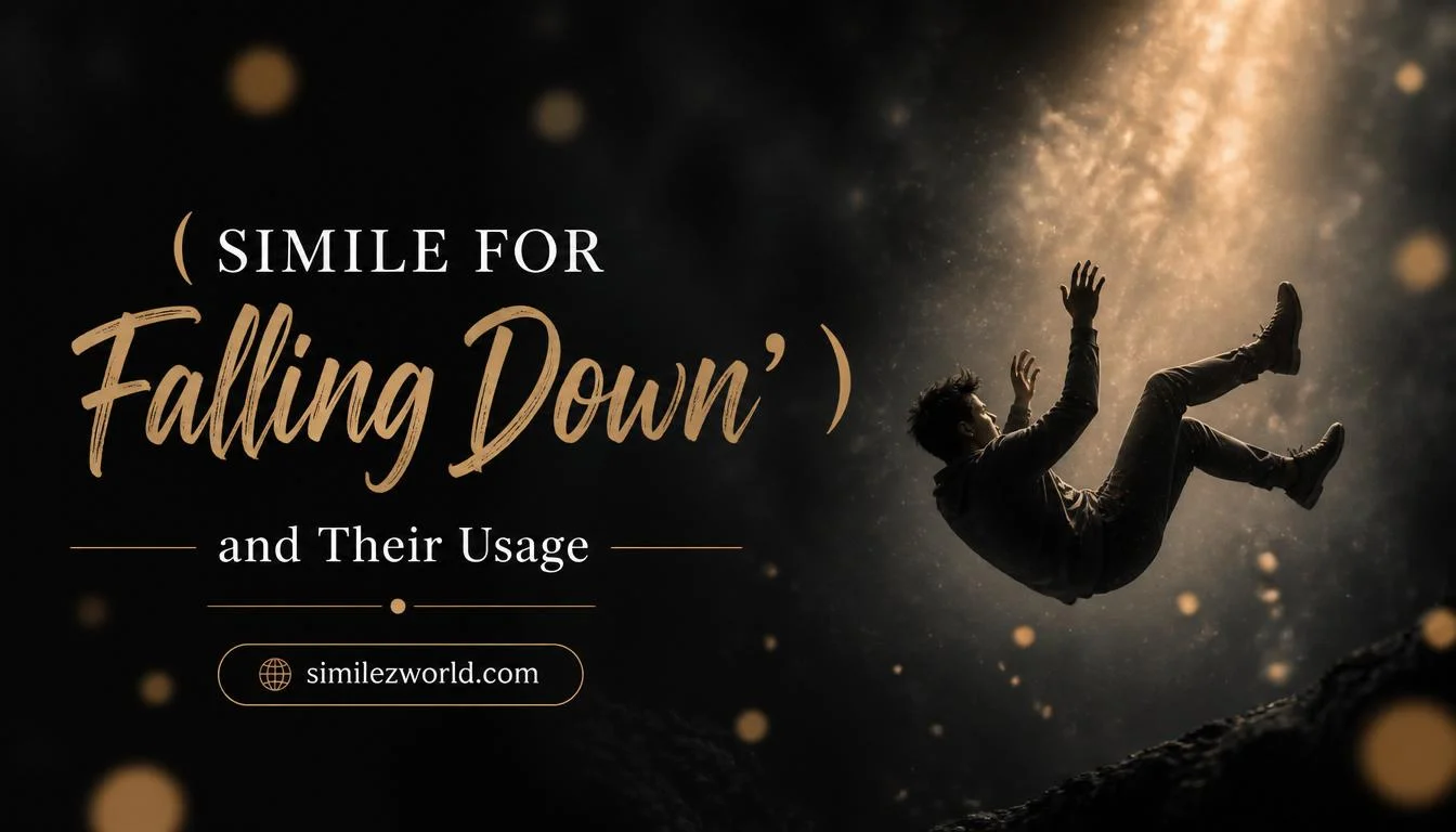 simile for falling down