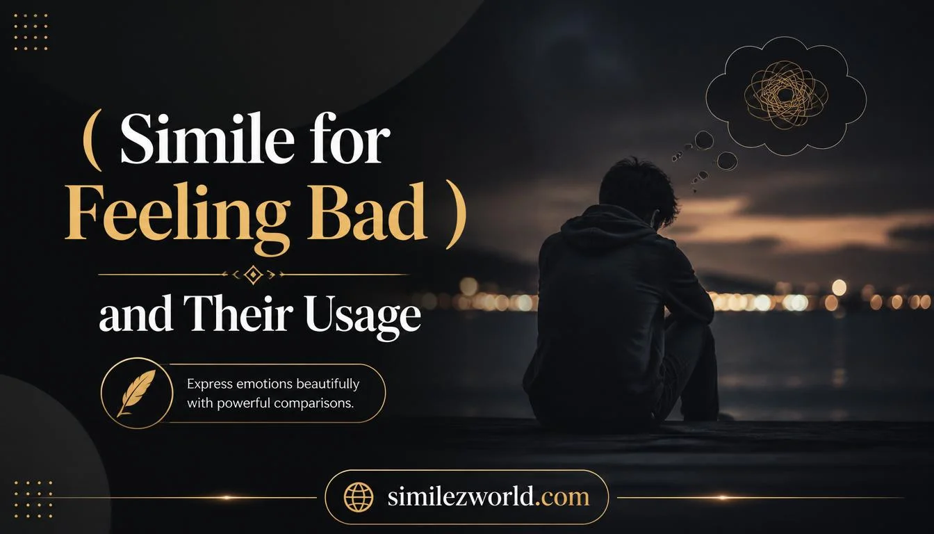 simile for feeling bad