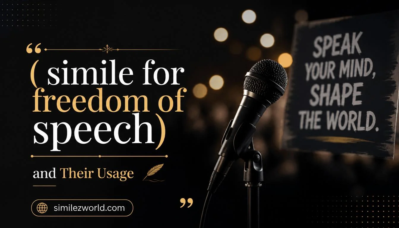 simile for freedom of speech