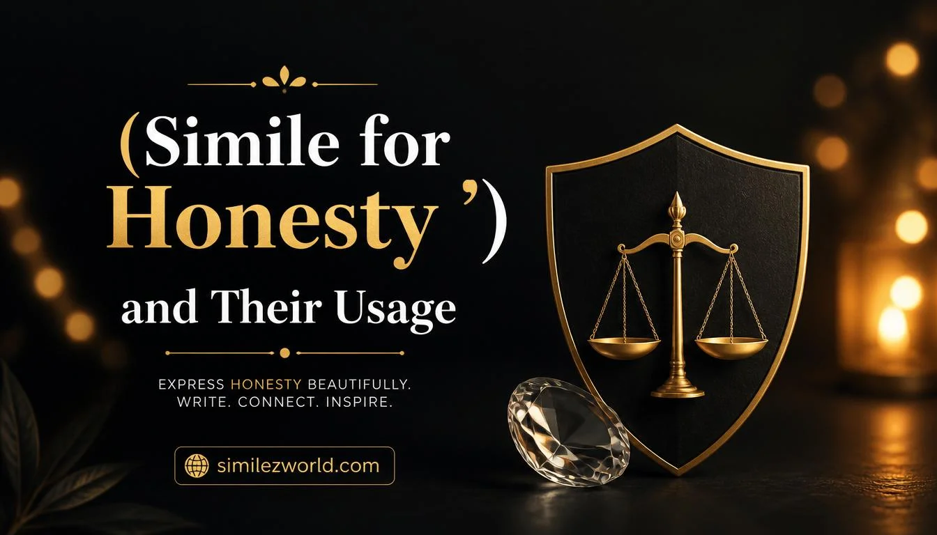 simile for honesty