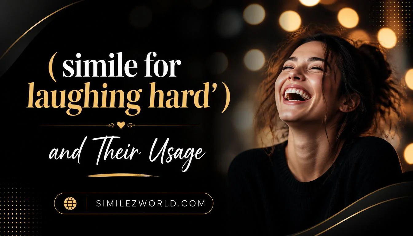simile for laughing hard