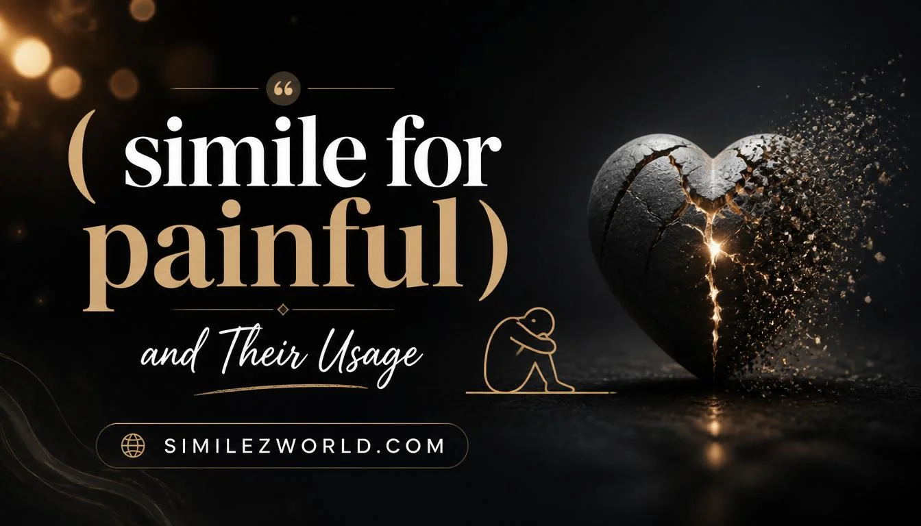simile for painful