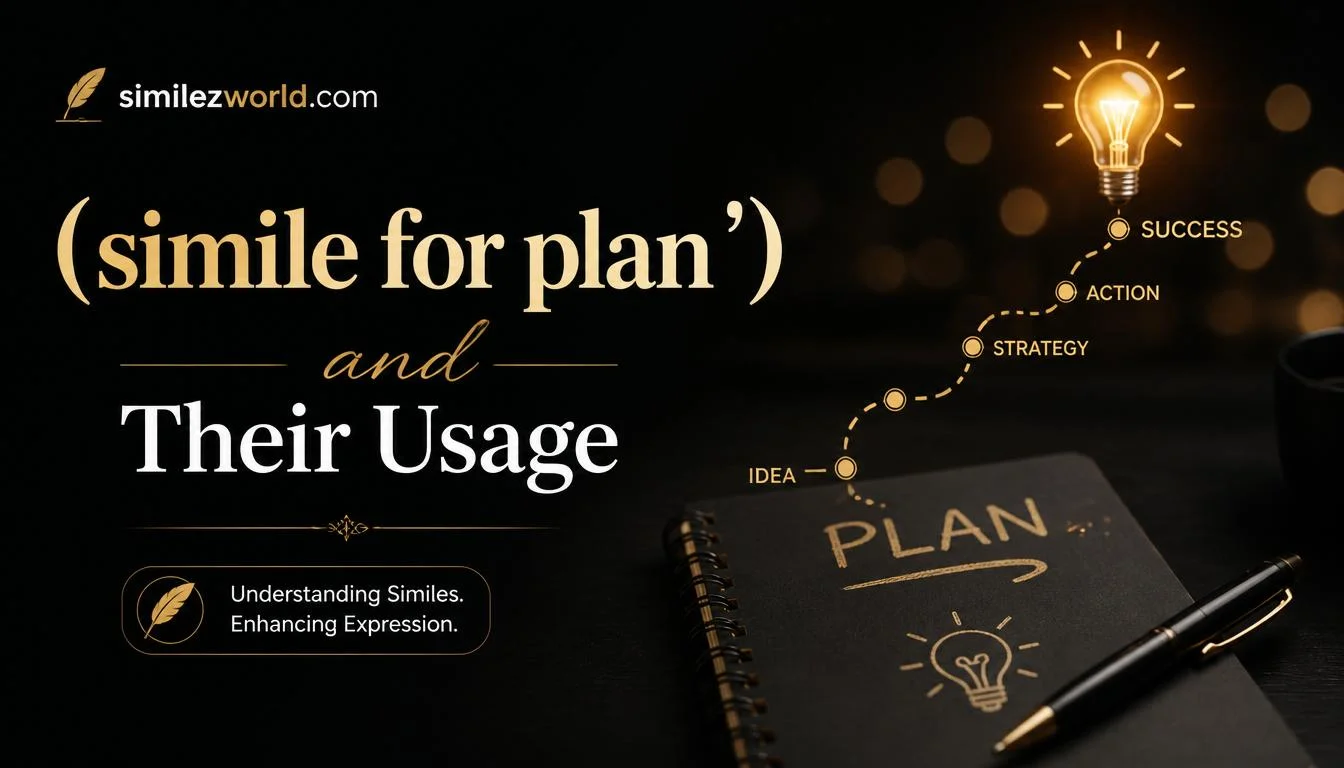 simile for plan