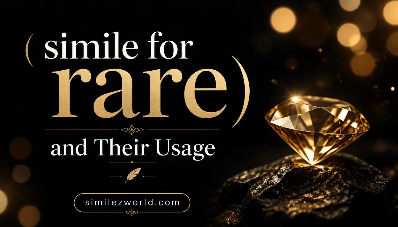 simile for rare
