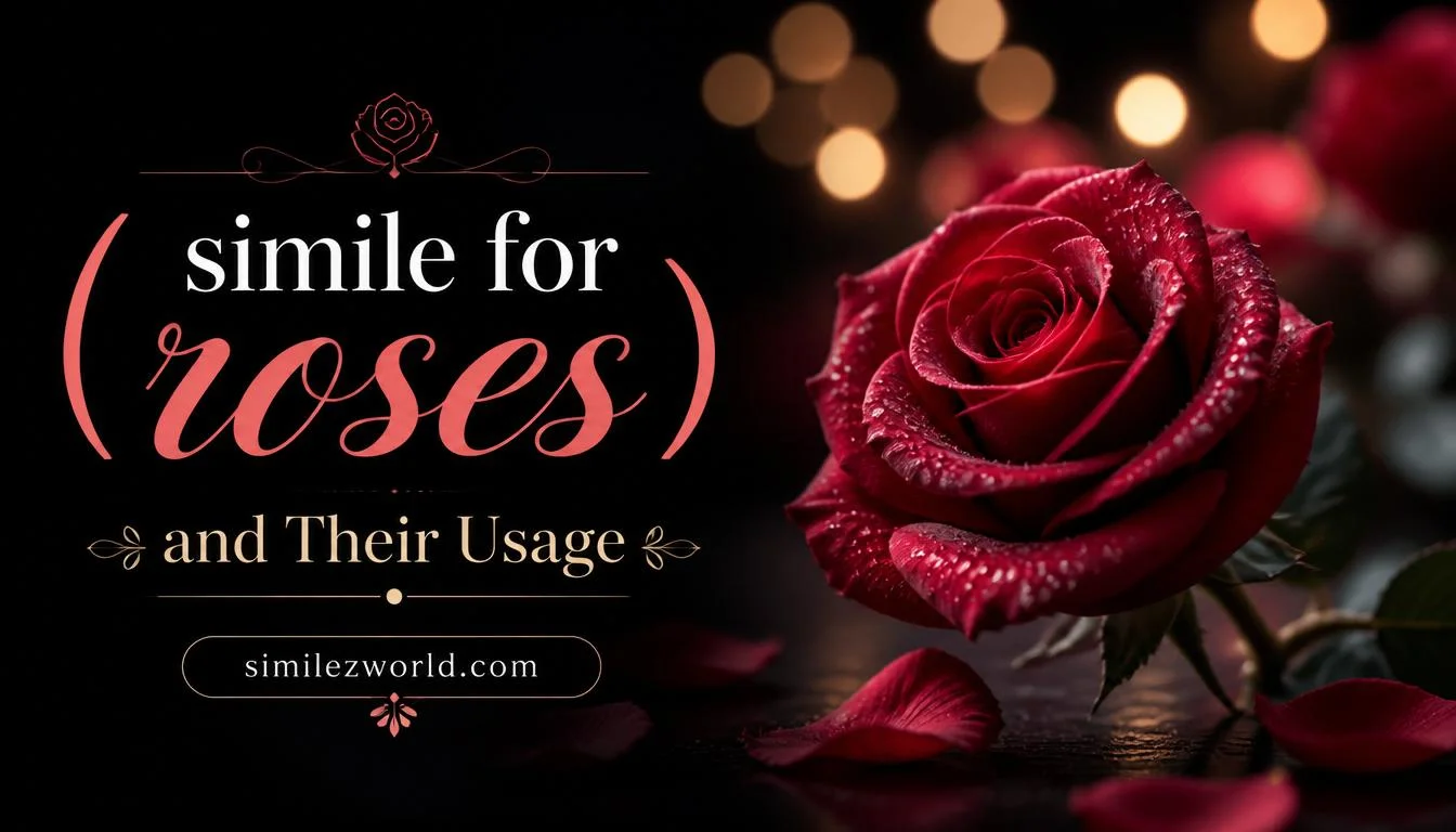 simile for roses
