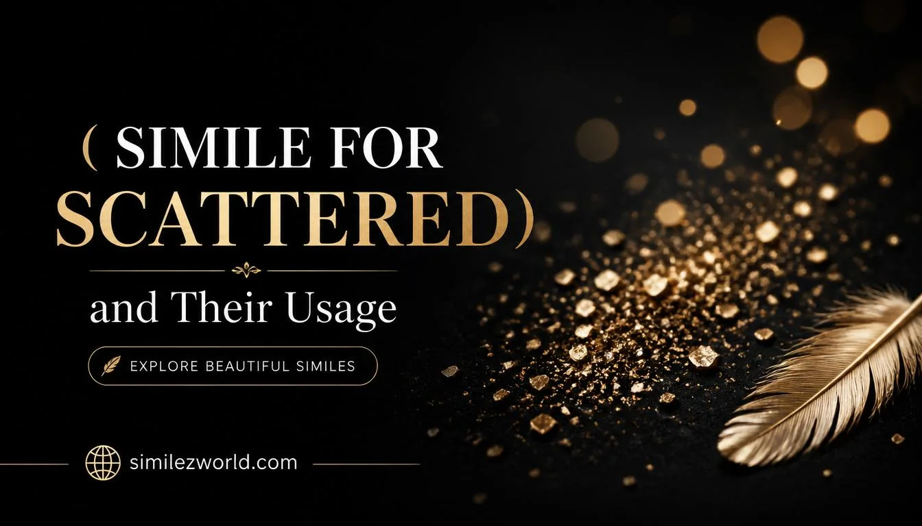 simile for scattered