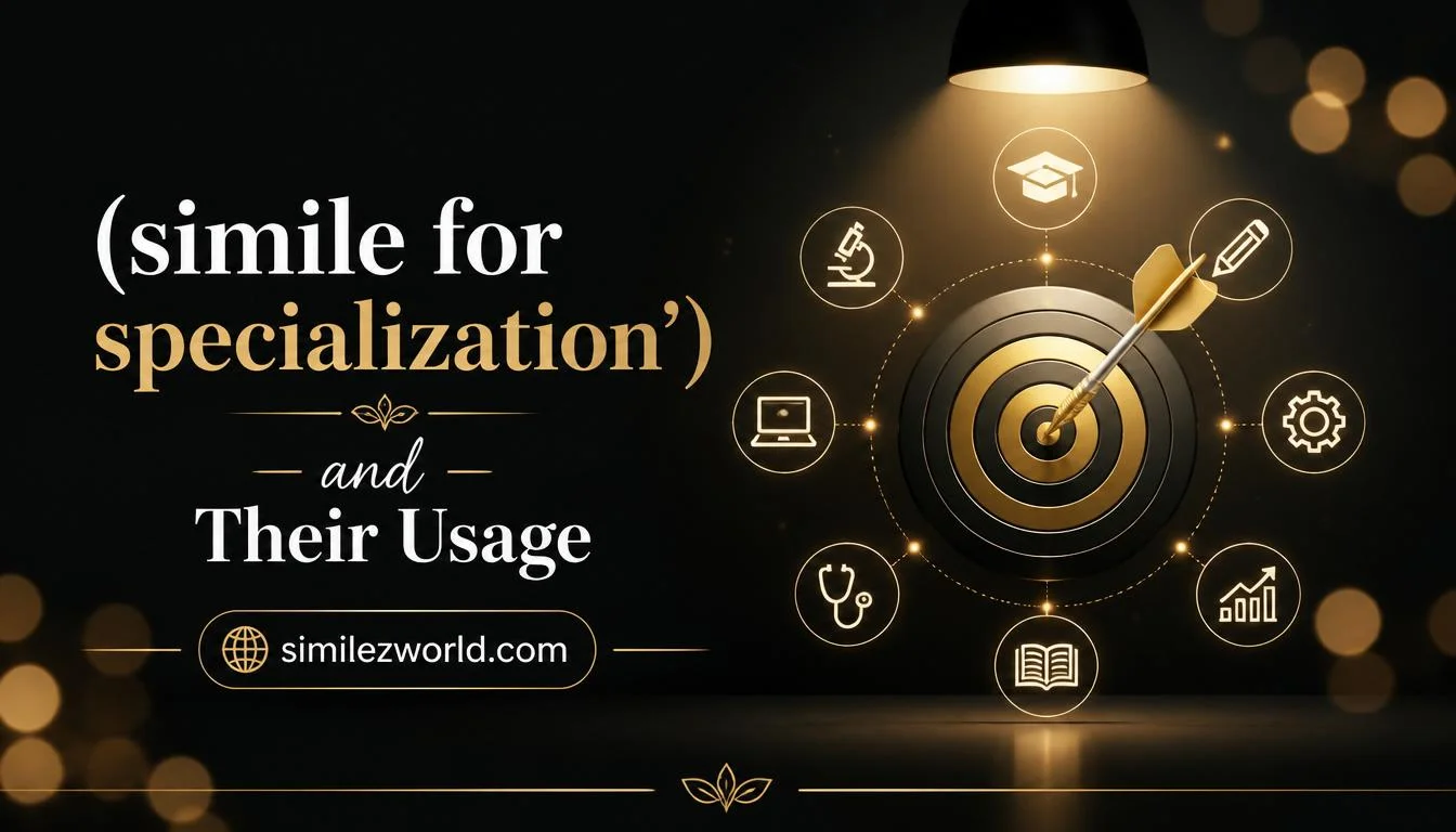 simile for specialization