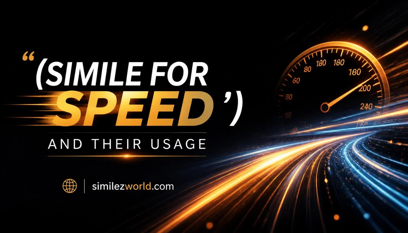 simile for speed