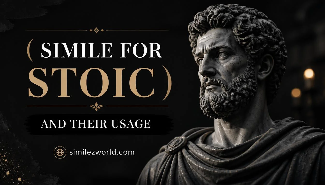 simile for stoic