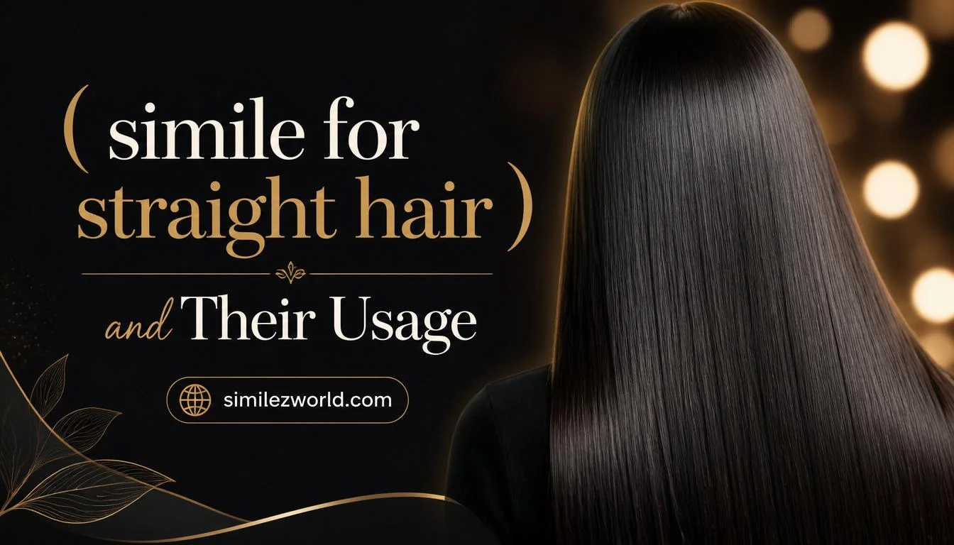 simile for straight hair