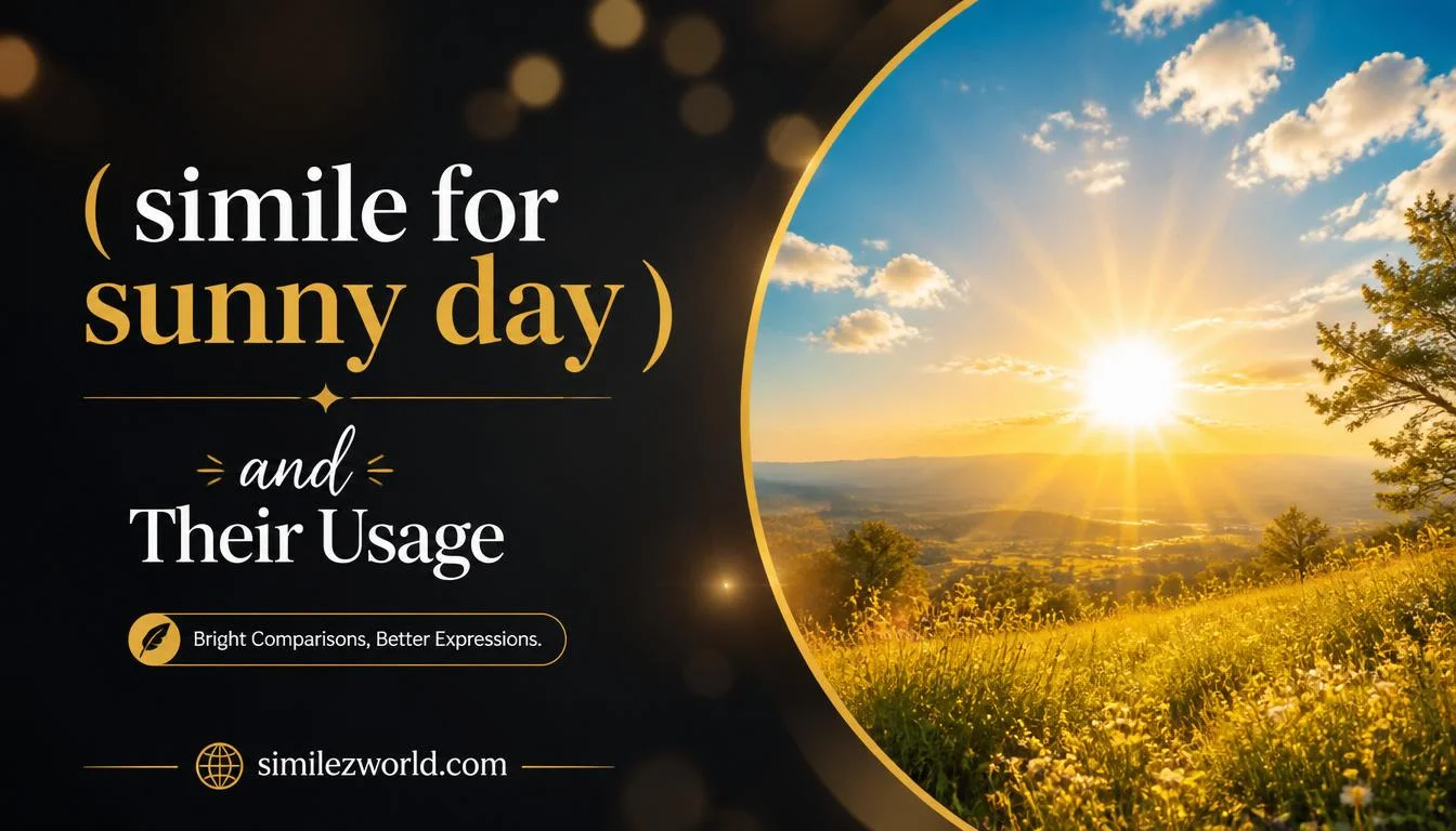 simile for sunny day
