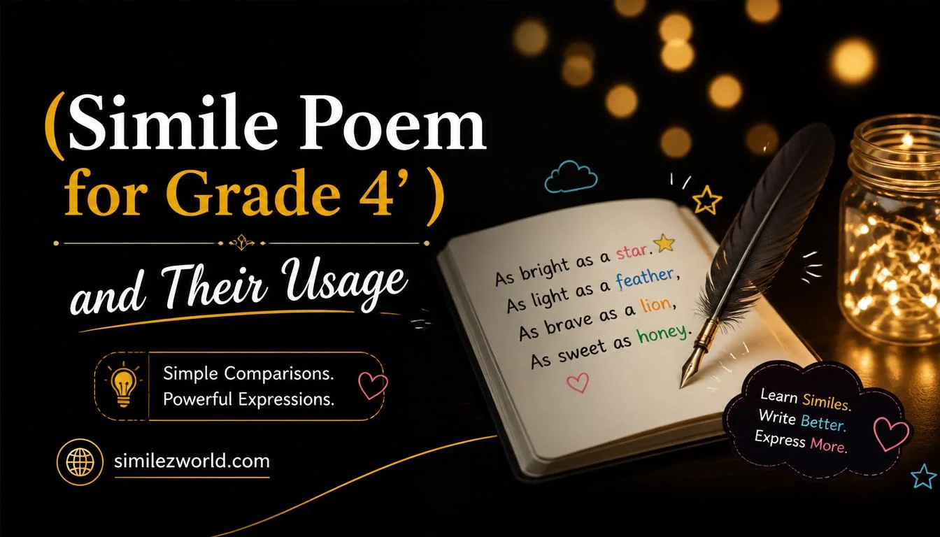 simile poem for grade 4