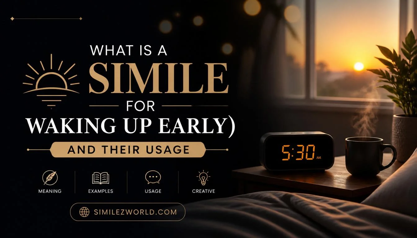 what is a simile for waking up early